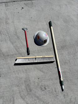 Extendable push broom & Flooring tools