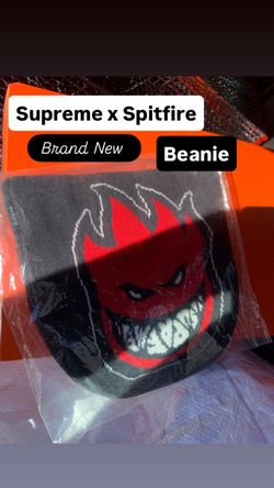 New Supreme x Spitfire Beanie Red / Black one size fits all