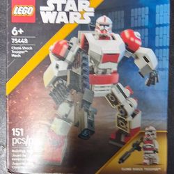 LEGO Star Wars Clone Shock Trooper Mech Building Toy for Boys & Girls - Poseable Star Wars Figure W/Pretend Play Blaster & Stud Shooter for Kids & Fan