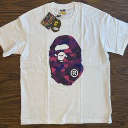 Bape Tee, Purple camo size Large