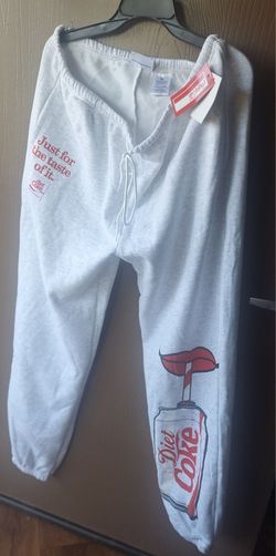 Diet coke sweat pants size xl