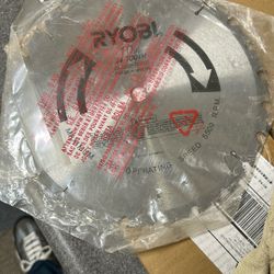 NEW Ryobi 10 “ 24 Tooth Carbide Tipped Saw Blade
