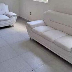 ALL WHITE LIVING ROOM SET