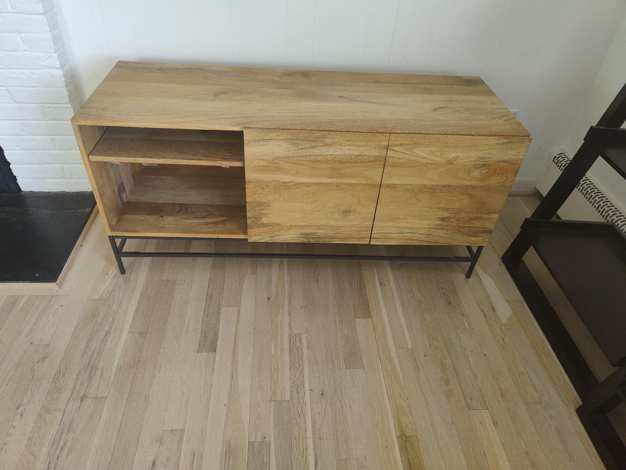 Natural Wood TV Stand