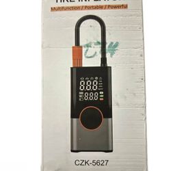 CZK-5627 portable tire inflator and air compressor.
