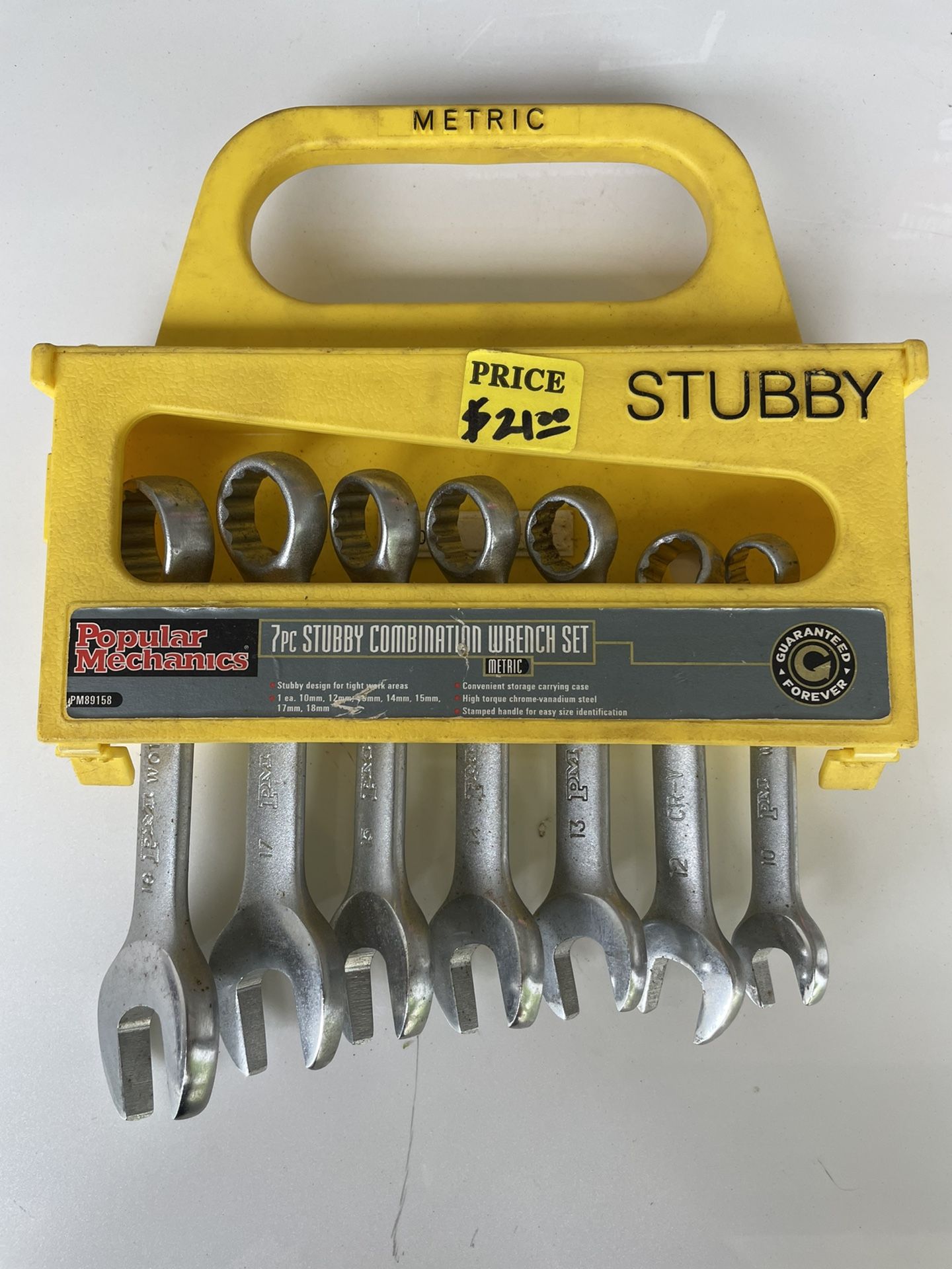 Popular Mechanics 7 Stubby Wrenches  SAE