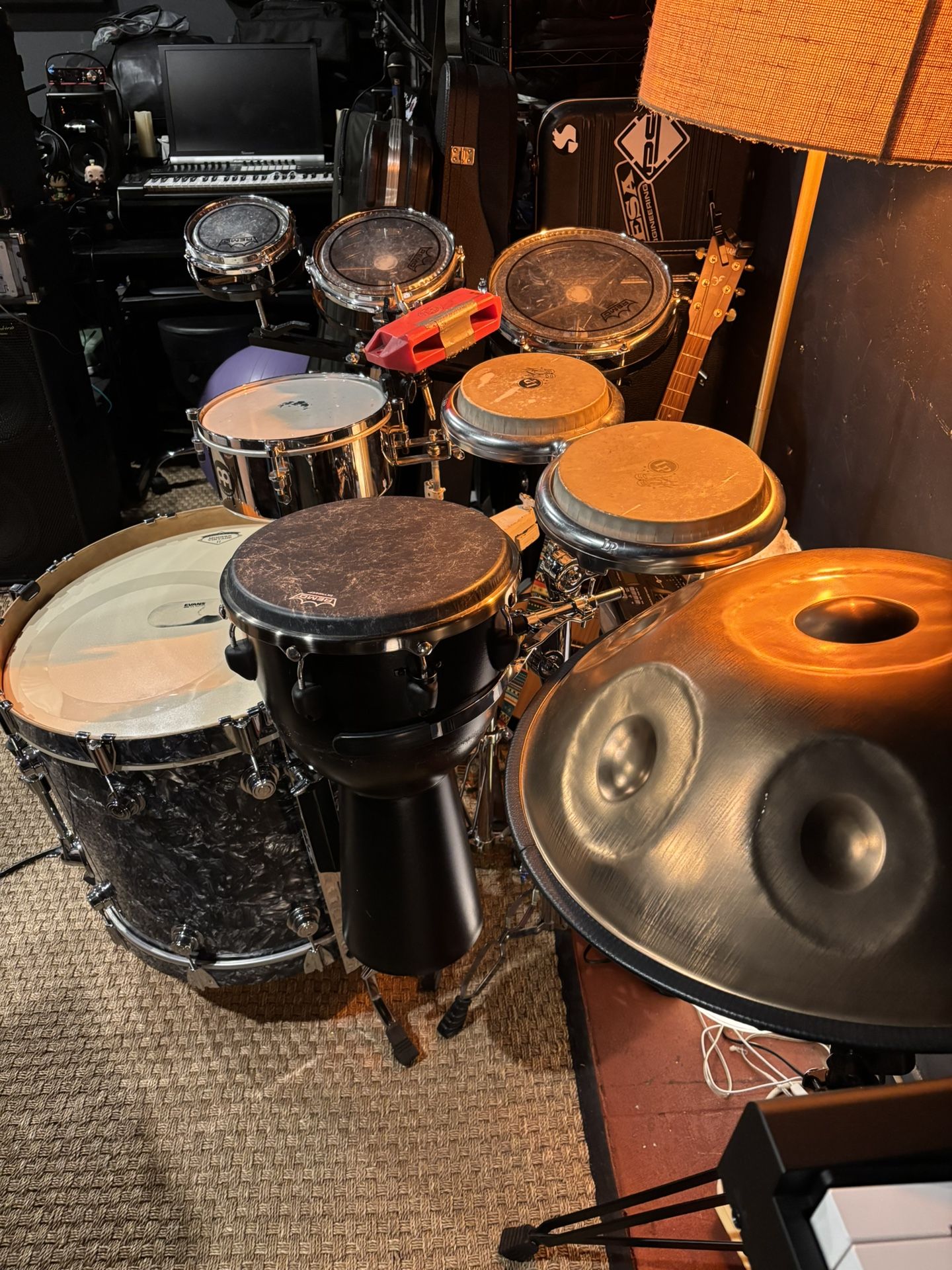 Compact Bongos With Stand LP