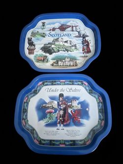 Scotland Souvenir Trays Set of 2