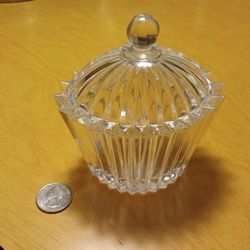 Small Glass container with lid 