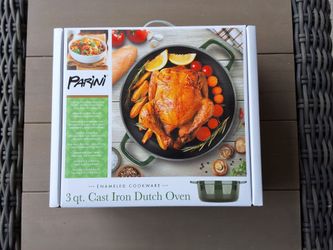 3 quart cast iron Dutch oven