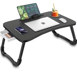 Foldable Laptop Bed Table/ Brown/ New 