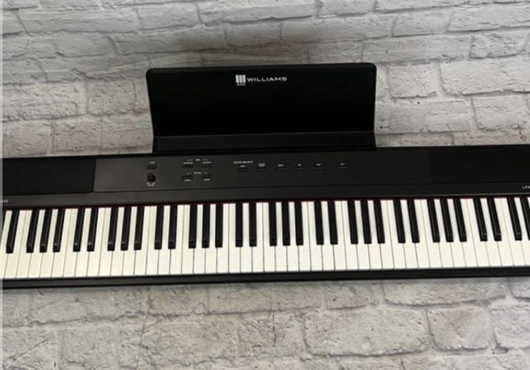 Williams Legato LE 88-Key Digital Piano With Power Supply & Sustain Pedal