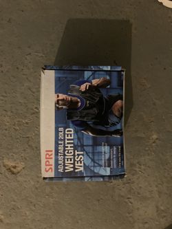 SPRI 20LB ADJUSTABLE WEIGHTED VEST