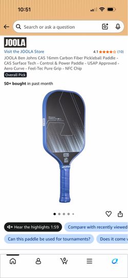 Joola Ben Johns Pickleball paddle (brand new)