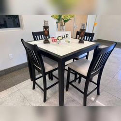 5 Pc Counter Height Dining Table Set  // Limited Time Offer 
