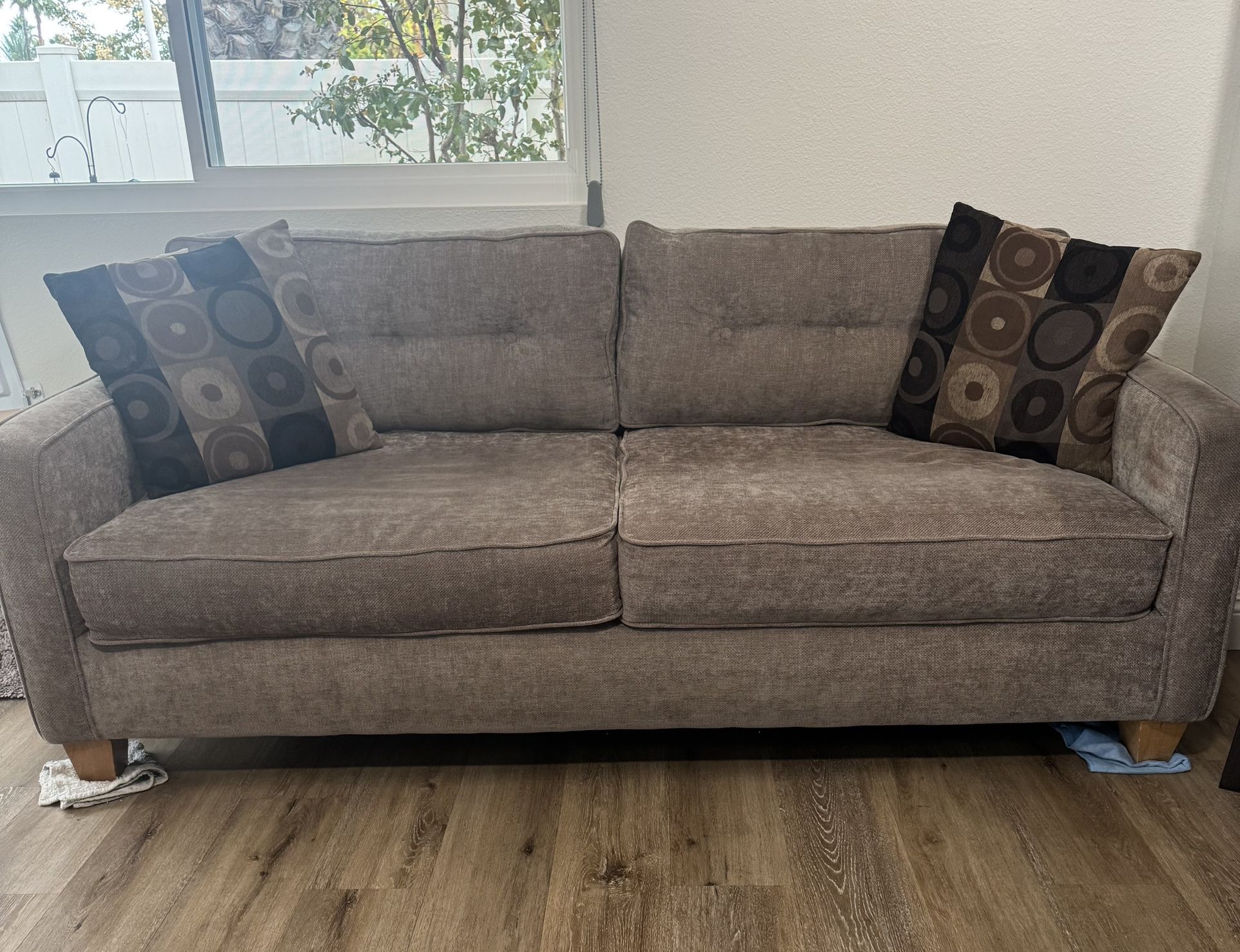 Sofa Bed Couch Light Brown 
