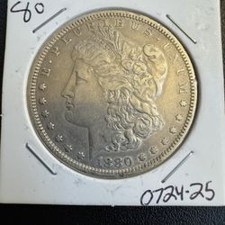 1880 P Morgan Silver Dollar 