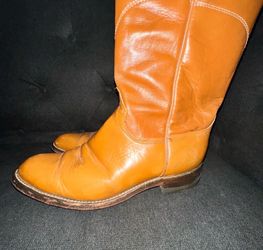 Vintage Wrangler leather boots men size 7 1/2