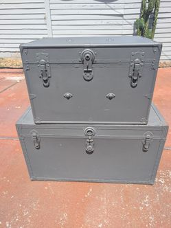 "Industrial Storage Chest," "Vintage Coffee Table," or "Blanket Trunk"