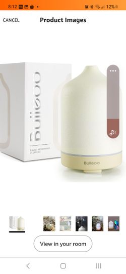 Essential Oil Diffuser,Nature Ceramic Diffuser,Stone Ultrasonic Essential Oil Diffuser for Aromatherapy White