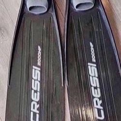 Cressi Gara 2000 HF Full Foot Fins, EU 46/47 US Man 10-11, Women 12-13.5