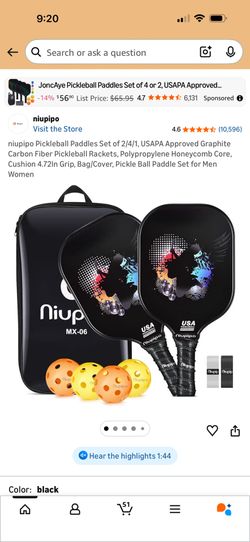 Brand New Pickleball Kit Shug-NoHo 