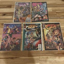 Gen 13 Comic Book Lot Of 5 Issues, J Scott Campbell, Image Comics (94-95)