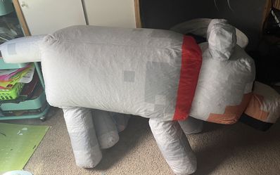 Huge Minecraft Wolf Plush