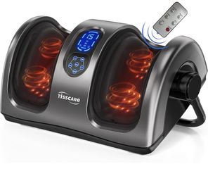 Shiatsu Foot Massager with Heat: FSA HSA Eligible Foot Massager for Plantar Fasciitis, Neuropathy, Circulation and Pain Relief, Massage Feet/Leg/Calf/