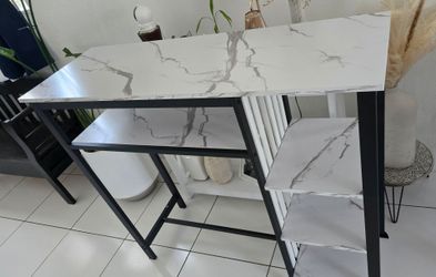 White Bar Table