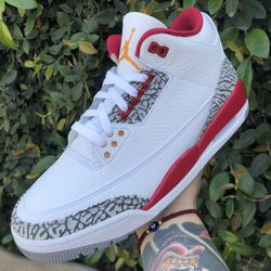 Jordan 3 Cardinal Red