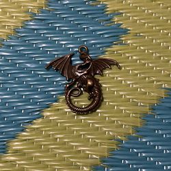 Harvest Bronze Alloy Flying Dragon Charm Pendant Jewelry