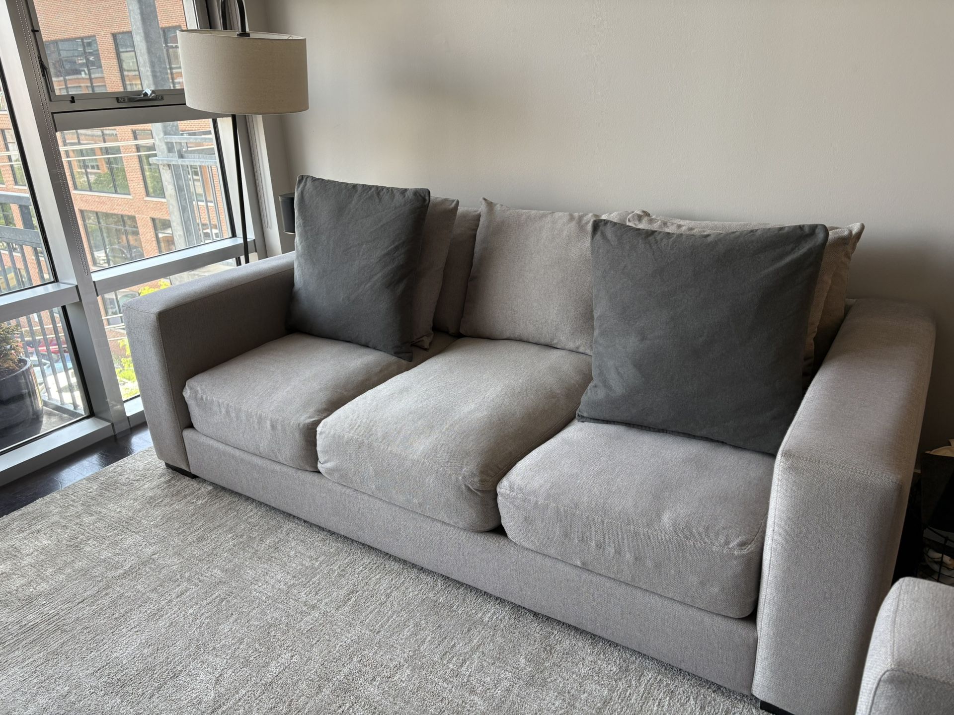 Modern Sofa & Loveseat Set - Excellent Condition | $1,200 (Package Deal)
