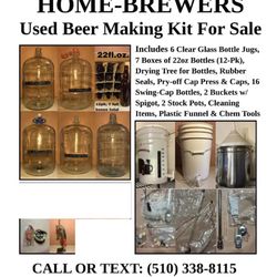 Used Beer Making Kit Supplies