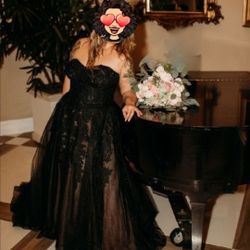 Beautiful Black Wedding Dress 