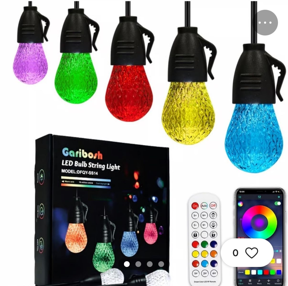 49ft Outdoor String Lights