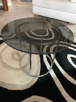 Small contemporary table glass