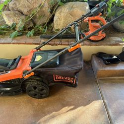 Black And Decker Plug In Mower And Leaf Blower