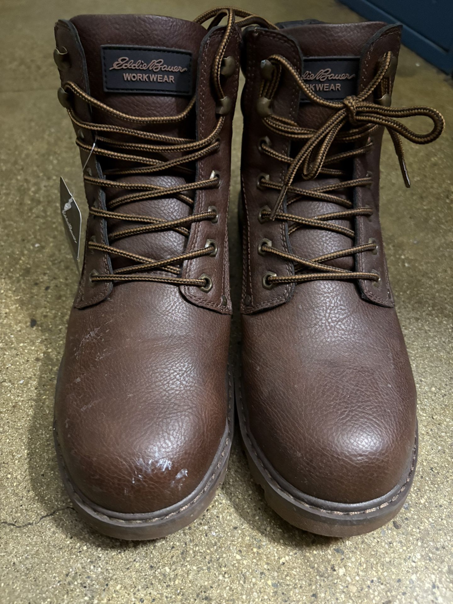Steel toe work boots