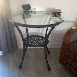 Round Glass Table