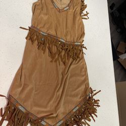 Pocahontas Native American Girls L Large Halloween Costume 