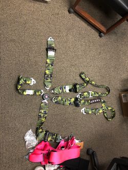 5 point harness cammo quick release and sfi certified