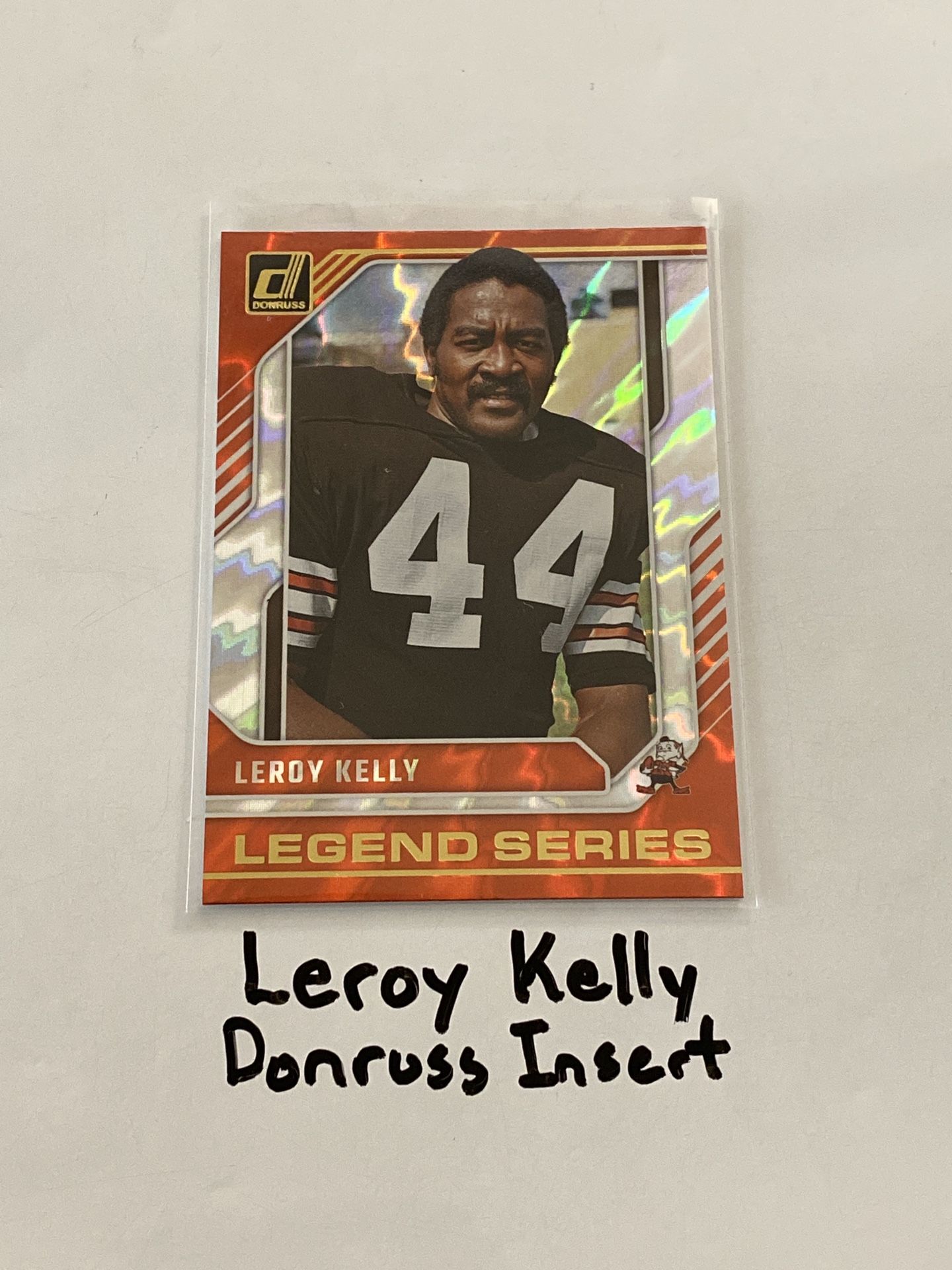 Leroy Kelly Cleveland Browns Hall of Fame RB Donruss Short Print Insert Card.