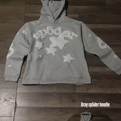 Gray Sp5der hoodie