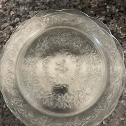 4 LARGE PRINCESS HOUSE CRYSTAL PLATES