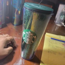 Green Starbucks Ventilated Tumblr 24oz