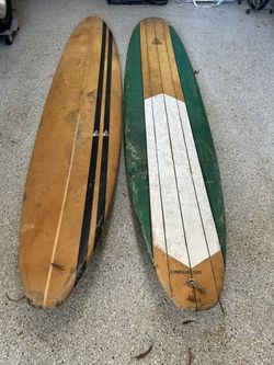 Pair of Vintage 1997 10ft ACE Longboards~ Hand Shaped by Albert C Elliott (Single Owner )