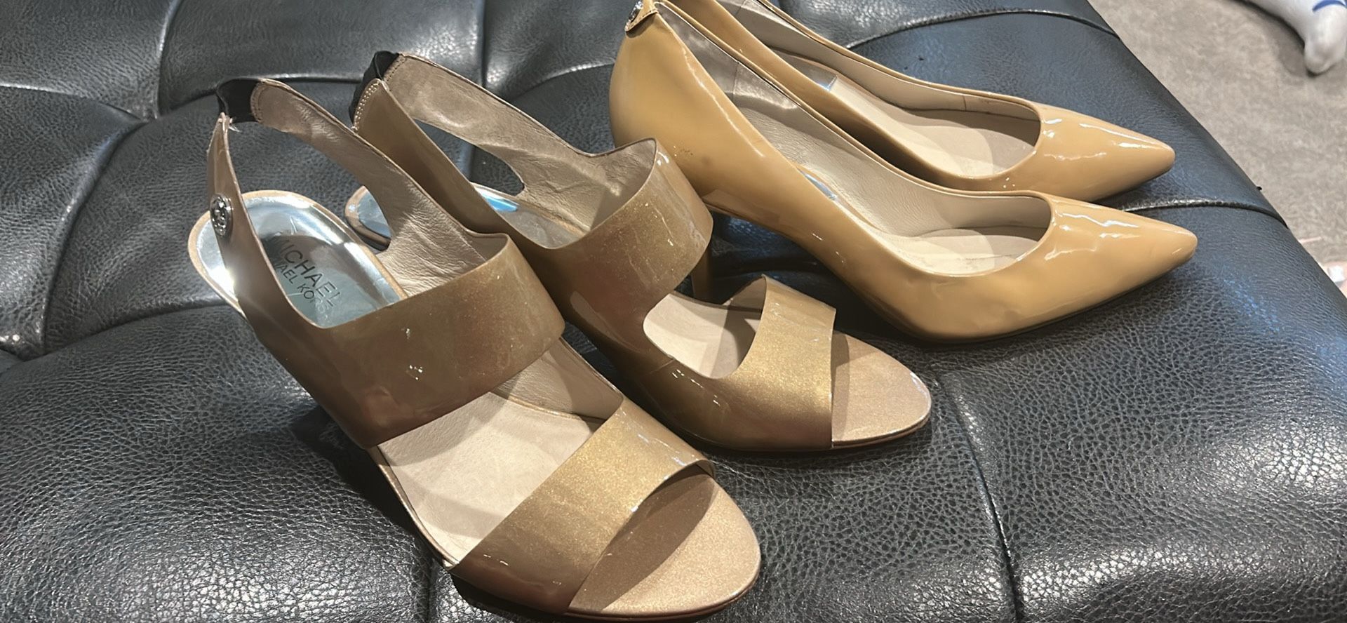 Women’s Size 11 Micheal Kors Champagne Heel Lot (2 Pairs)