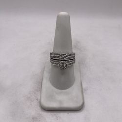 14kt Gold Duo Diamond Engagement Style Ring Set