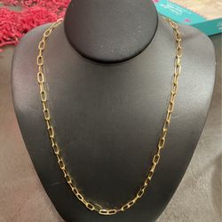 14K Italian PaperClip Solid Chain